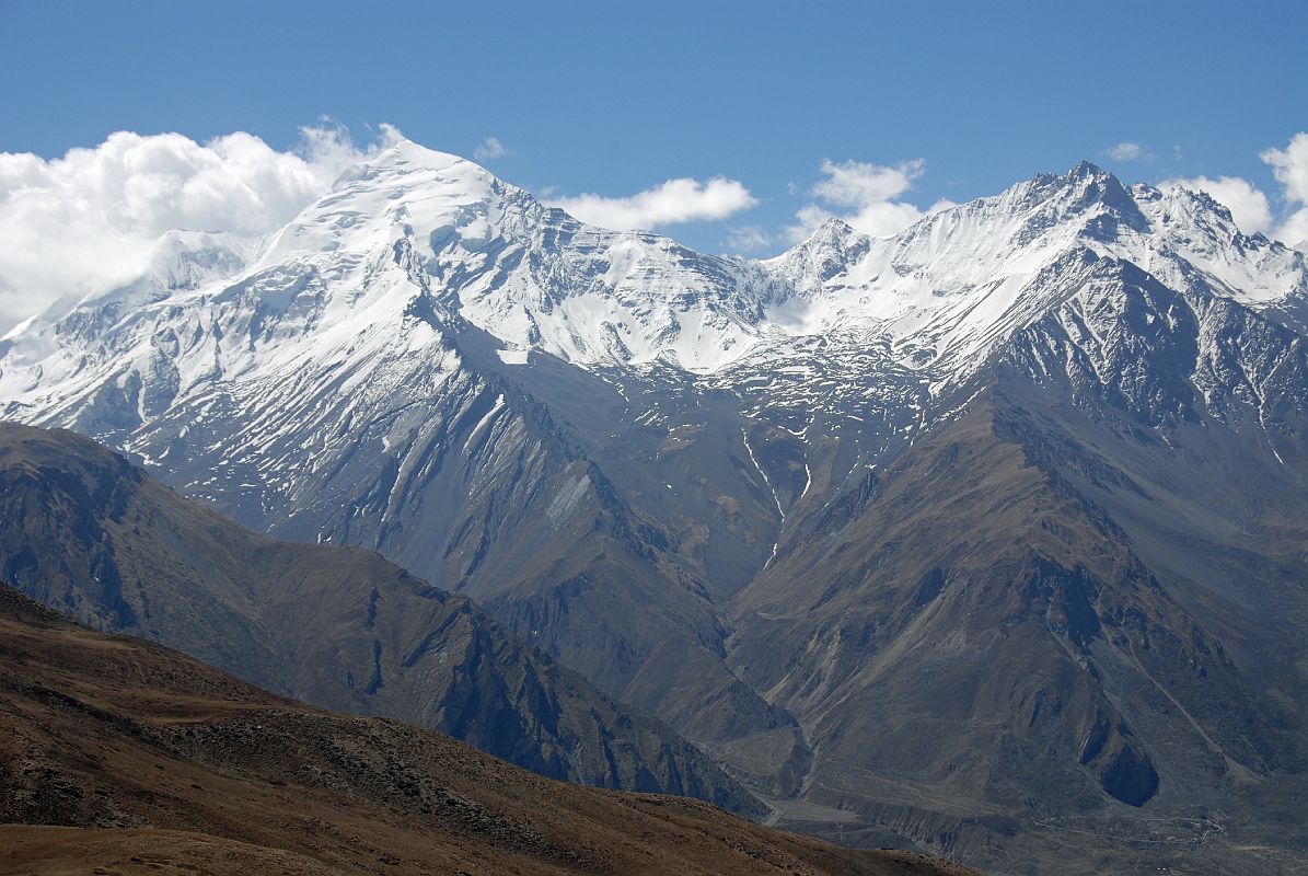 Mustang 03 02-5 Thorung Peak From Gya La Between Tetang And Muktinath